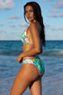 Luli Fama Carribean Fantasy Wavy Triangle Halter Top